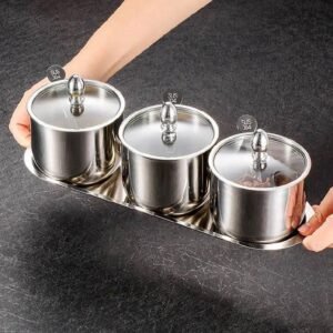 طقم توابل استانلس 7 قطع