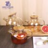 ⁦براد بايركس حراري بغطاء خشب والمقبض كرستاله⁩ - الصورة ⁦6⁩